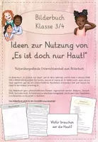 Vorschau - Arbeitsblätter - Bilderbuch: Ideen zur Nutzung von "Es ist doch nur Haut!" im Unterricht - Deckblatt