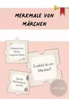 Vorschau - Poster - Märchen: Merkmale von Märchen (Tafelmaterial / Puzzle) - Deckblatt
