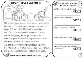 Vorschau - Arbeitsblätter - Differenzierte Lesetexte - "Rund um Hunde" I Kl. 1-3 - Seite 3