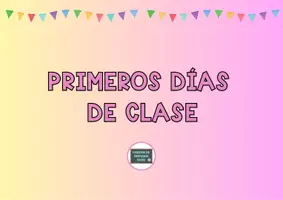 Vista previa - Decoración del aula - Primeros días - página 1