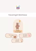 Vorschau - Präsentationen/Tafelbilder - Klassenregeln Bärenklasse - Deckblatt