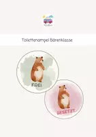Vorschau - Präsentationen/Tafelbilder - Toilettenampel Bärenklasse - Deckblatt