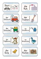 Vorschau - Spiele - Bauernhof | Domino | Deutsch 1. Klasse | Anfangsunterricht - Seite 1