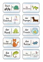 Vorschau - Spiele - Haustiere | Domino | Deutsch 1. Klasse | Anfangsunterricht - Seite 1