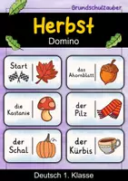 Vorschau - Spiele - Herbst | Domino | Deutsch 1. Klasse | Anfangsunterricht - Deckblatt
