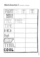 Vorschau - Arbeitsblätter - Sketchnotes Übungen Schriftarten, Rahmen und Banner - Seite 1