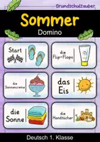 Vorschau - Spiele - Sommer | Domino | Deutsch 1. Klasse | Anfangsunterricht - Deckblatt