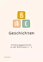 Vorschau - Stationenlernen - Buchstaben-Einführungsgeschichten - Deckblatt