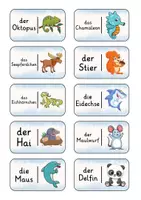 Vorschau - Spiele - Tiere | Domino | Deutsch 1. Klasse | Anfangsunterricht - Seite 3