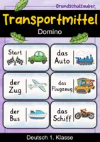 Vorschau - Spiele - Transportmittel | Domino | Deutsch 1. Klasse | Anfangsunterricht - Deckblatt