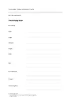 Vorschau - Unterrichtsreihen - The Grizzly Bear – Reading Comprehension / Fact File (+ Vocabulary Sheet) - Seite 1