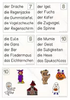 Vorschau - Bildkarten - Herbst, Lesen und Merken, DAZ, erste Wörter - Seite 2