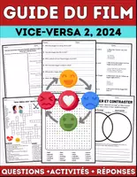Aperçu - Feuilles d'exercices - Guide du film: Vice-versa 2, 2024 Questions, Activités, Réponses. - Page de couverture