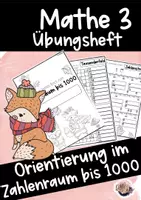 Vorschau - Arbeitsblätter - Übungsheft zur Orientierung im Zahlenraum bis 1000 (Zahlraumerweiterung) - Deckblatt