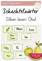 Vorschau - Spiele - Streichholz-Schachtelwörter: Obst - Deckblatt