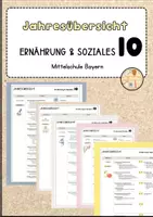 Vorschau - Lehrpläne/Lehrermaterial - Jahresübersicht - Ernährung & Soziales 10 - Mittelschule Bayern - Deckblatt