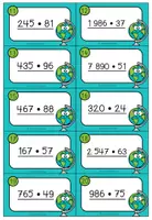 Vorschau - Arbeitsblätter - RECHEN RALLYE (Multiplikation 2) - 50 Kärtchen + Arbeitsblätter - Seite 3