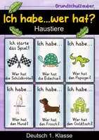 Vorschau - Spiele - Ich habe wer hat | Lesespiel | Haustiere | Deutsch 1. Klasse - Deckblatt