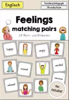 Vorschau - Spiele - Feelings Gefühle matching pairs Merkspiel - Englisch - Deckblatt