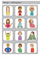 Vorschau - Spiele - Feelings Gefühle matching pairs Merkspiel - Englisch - Seite 2