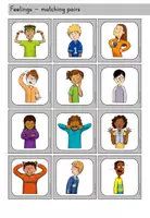 Vorschau - Spiele - Feelings Gefühle matching pairs Merkspiel - Englisch - Seite 3