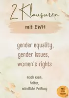 Vorschau - Test - 2 Klausuren gender equality, women`s rights, mit EWH, mock exams, Abitur - Deckblatt