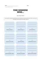 Vorschau - Arbeitsblätter - Find Someone Who... using the Present Perfect! - Seite 1