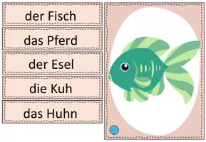 Vorschau - Fördermaterial/Inklusion - Bild- und Wortkarten: Tiere - Seite 3