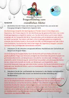 Vorschau - Prüfungsvorbereitung - Fragenkatalog für das mündliche Abitur im Fach Biologie - Deckblatt