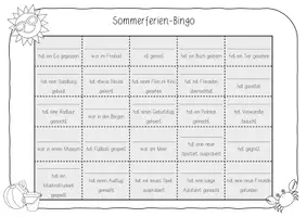 Vorschau - Arbeitsblätter - Ferienbingo - Sommerferien - Seite 2