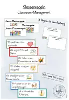 Vorschau - Präsentationen/Tafelbilder - Klassenregeln - Visualisierung (inkl. Vertrag + Bildkarten) - Deckblatt
