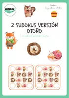Vista previa - Tarjetas / Manipulativos - 2 SUDOKUS VERSIÓN OTOÑO - Portada