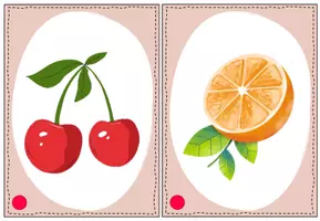 Vorschau - Fördermaterial/Inklusion - Bild- und Wortkarten: Obst - Seite 1