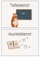Vorschau - Präsentationen/Tafelbilder - Klassendienste Bärenklasse - Seite 1