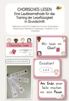 Vorschau - Fördermaterial/Inklusion - Chorisches Lesen - Lesezeit/Leseband - in Grundschrift - Tafelmaterial/Aushang - Deckblatt