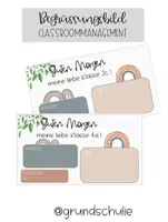 Vorschau - Poster - Begrüßungsbild Klasse 1-4 Bohostil - Deckblatt