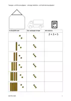 Vorschau - Arbeitsblätter - Zwergen- und Riesenaufgaben: Analoges Rechnen - Deckblatt