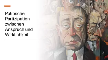 Vorschau - Präsentationen/Tafelbilder - Unterrichtseinstieg mit Präsentation: Politische Partizipation zwischen Anspruch und Wirklichkeit - Deckblatt