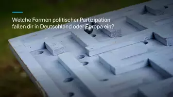 Vorschau - Präsentationen/Tafelbilder - Unterrichtseinstieg mit Präsentation: Politische Partizipation zwischen Anspruch und Wirklichkeit - Seite 1