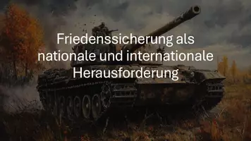 Vorschau - Präsentationen/Tafelbilder - Präsentation: Friedenssicherung in Europa und der Welt - Deckblatt