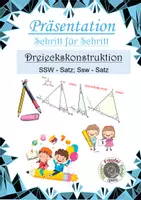 Vorschau - Präsentationen/Tafelbilder - Dreieckskonstruktion SSW-Satz; SsW-Satz neu - Deckblatt