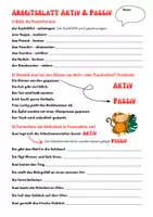 Vorschau - Arbeitsblätter - Arbeitsblatt Aktiv & Passiv - Seite 1