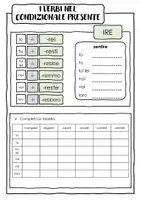 Vorschau - Arbeitsblätter - CONDIZIONALE PRESENTE - Übersicht (are, ere, ire) - Seite 2