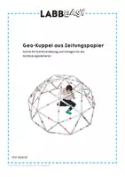 Vorschau - Mal- und Bastelvorlagen - Geo-Kuppel aus Zeitungspapier - eine 3D-Konstruktion - Seite 1