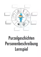 Vorschau - Spiele - Personenbeschreibung - Purzelgeschichten Lernspiel - Deckblatt
