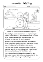Vorschau - Arbeitsblätter - * Lesespaß im Winter * Leserätsel - Deckblatt