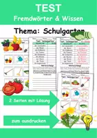 Vorschau - Unterrichtsreihen - Materialpaket Schulgarten XXL Paket Wortschatzpaket - DaZ/DaF, Deutsch, Sachunterricht (Grundschule) - Seite 1
