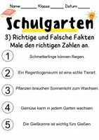 Vorschau - Arbeitsblätter - Schulgarten Leseverstehen und Wortschatz - DaZ/DaF, Deutsch, Sachunterricht - Seite 3