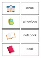 Vorschau - Spiele - First Words - English Flashcards AT SCHOOL - Seite 1