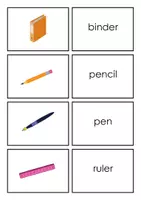 Vorschau - Spiele - First Words - English Flashcards AT SCHOOL - Seite 2